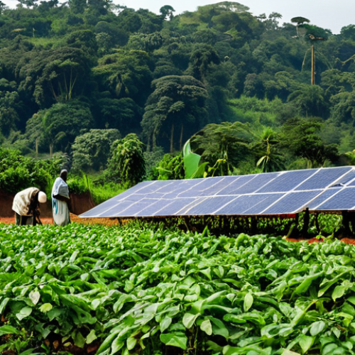 Home 6 중앙아프리카 공화국에서 발생한 주요 사건 - Sustainable Agriculture**
"A lush, green organic farm in Central African Republic. Farmers are harv...